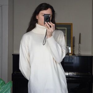 Mango Ivory Turtle Neck Sweater